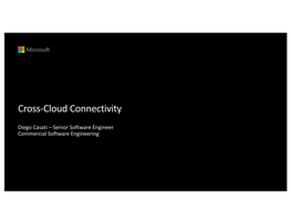 Cross-Cloud Connectivity