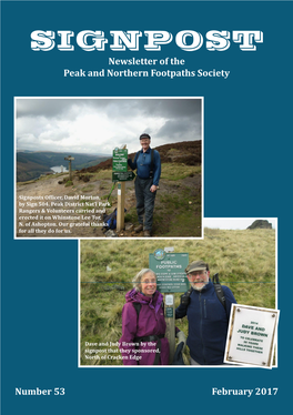 SIGNPOST Newsletter of the Peak and Northern Footpaths Society