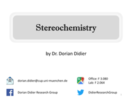 Stereochemistry