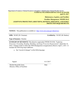 30-4106 Lightning Protection, Grounding, Bonding, Shielding, and Surge Protection Requirements