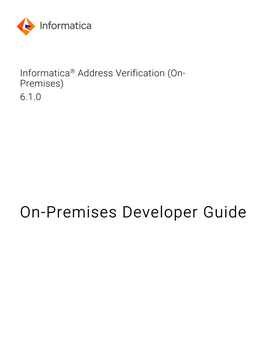 On-Premises Developer Guide