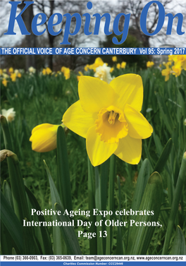 Positive Ageing Expo Celebrates International Day of Older Persons, Page 13