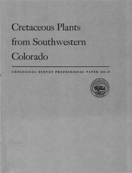 Cretaceous Plants from Southwestern Colorado