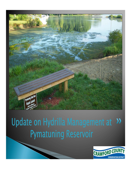 Update on Hydrilla Management at Pymatuning Reservoir
