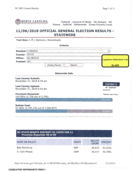 11/06/2018 Official General Election Results - Statewide