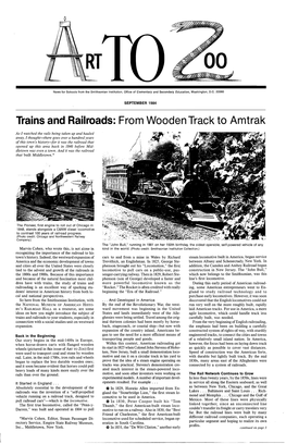 Trains and Railroads: from Wooden Track to Amtrak