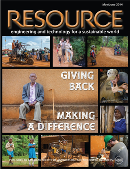 Resource Magazine May/June 2014 Engineering and Technology for A
