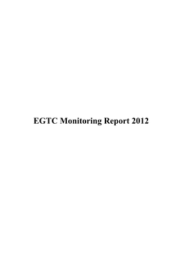 EGTC Monitoring Report 2012