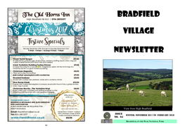 Bradfield Village Newsletter Does Not Endorse Comments Made in Articles Or Statements Made by Contributors And/Or Advertisers to the Newsletter