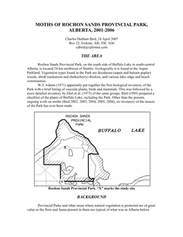 Moths of Rochon Sands Provincial Park (2001-2006)