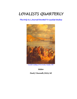Loyalists Quarterly