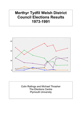 Merthyr Tydfil Welsh District Council Elections Results 1973-1991