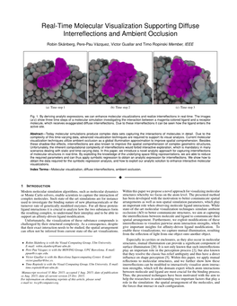 Real-Time Molecular Visualization Supporting Diffuse Interreflections