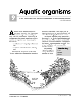 Aquatic Organisms 9