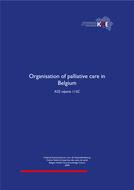 Organisation of Palliative Care in Belgium