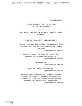 15-1342 Document: 003112598145 Page: 1 Date Filed: 04/19/2017