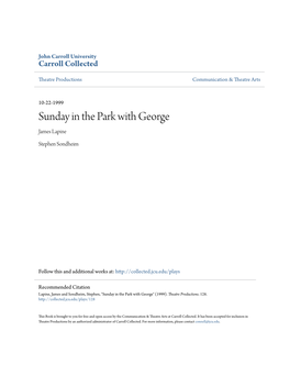 Sunday in the Park with George James Lapine