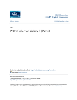 Potter Collection Volume 1 (Part 4)