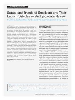 Status and Trends of Smallsats and Their Launch Vehicles