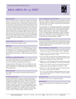 Mfn1 Sirna (H): Sc-43927