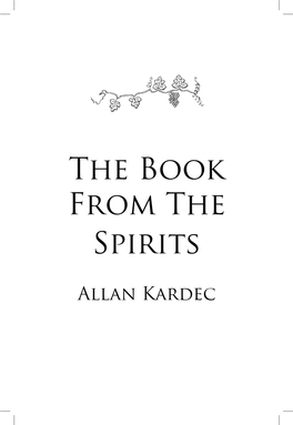 The Book from Spirits.Indd