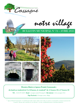 Bulletin Municipal N° 72 – Avril 2021