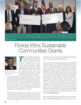 Florida Wins Sustainable Communities Grants