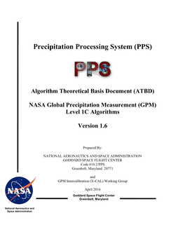 (GPM) Level 1C Algorithms Version