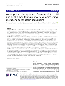 A Comprehensive Approach for Microbiota and Health Monitoring In