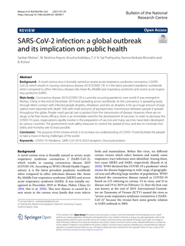 SARS-Cov-2 Infection