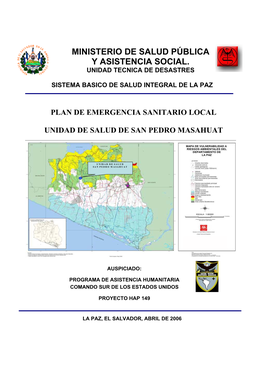 Plan De Emergencia Sanitario Local Unidad De Salud De San Pedro