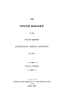 Sixth Report