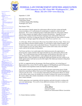 FEDERAL LAW ENFORCEMENT OFFICERS ASSOCIATION 1100 Connecticut Ave NW ▪ Suite 900 ▪ Washington D.C., 2006