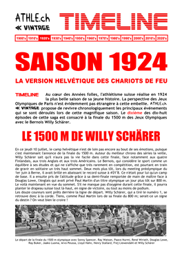 Le 1500 M De Willy Schärer