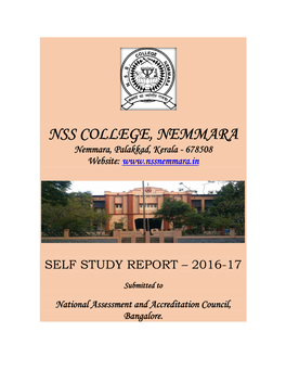 Self Study Report – 2016-17