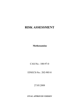 Risk Assessment