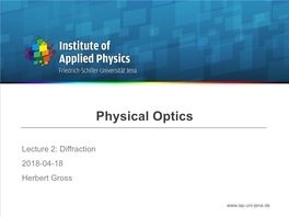 PO18 Physical Optics 2 Diffraction.Pdf