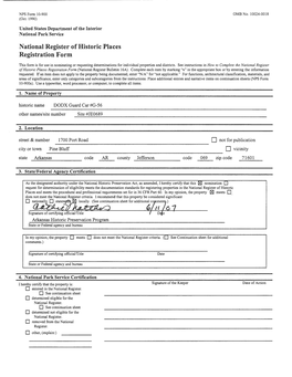 National Register of Historic Places Registration Form