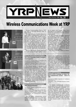 Wireless Communications Week at YRP