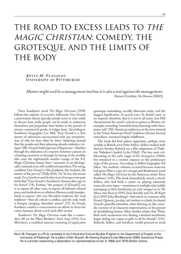 Magic Christian: Comedy, the Grotesque, and the Limits of the Body