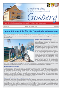 Mitteilungsblatt Nr. 5 Vom 12.03.2021