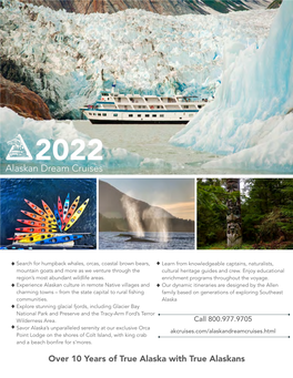 2022 Itineraries, Dates, and Rates