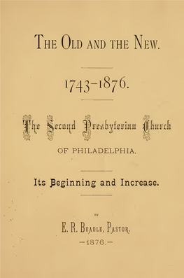 The Second Presbyterian Church of Philadelphia