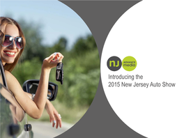 Introducing the 2015 New Jersey Auto Show NJ Advance Media Presents: New Jersey’S 1St Auto Show