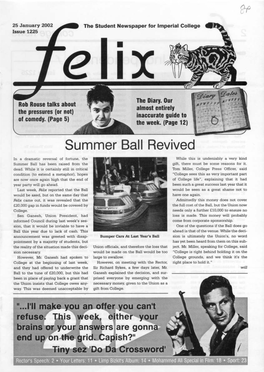 Felix Issue 1223, 2002