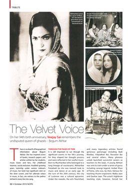 The Velvet Voice on Her 94Th Birth Anniversary, Veejay Sai Remembers the Undisputed Queen of Ghazals – Begum Akhtar