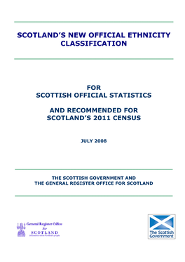 Scotland's New Official Ethnicity Classification