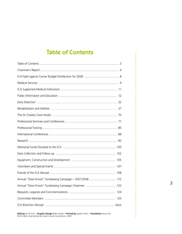 Table of Contents