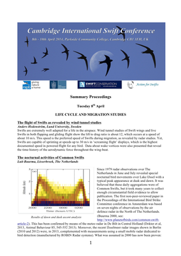 Summary Proceedings