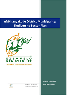 Umkhanyakude District Municipality: Biodiversity Sector Plan